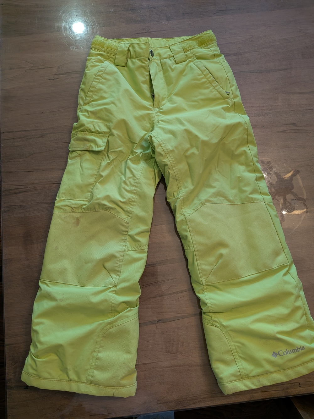 Columbia Lime Green Kids Snow Pants